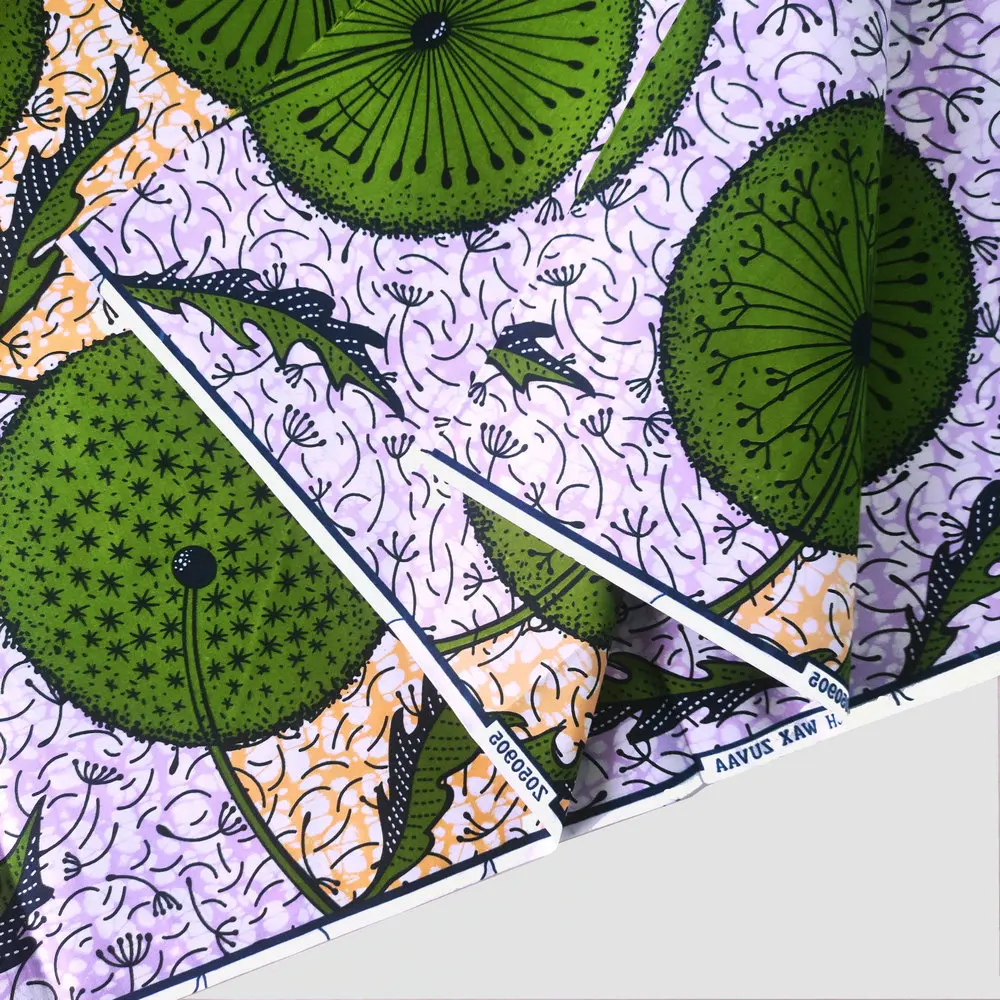 Tela estampada 100% poliéster de alta calidad, lomo africano, nuevo diseño colorido para ropa de moda, vestido, 5,22 m por pieza