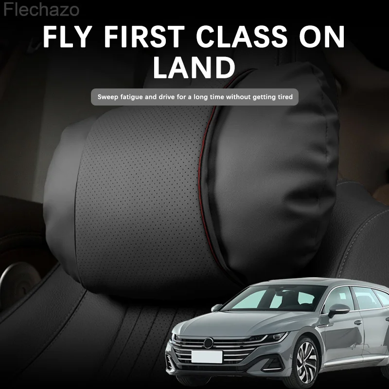 

2pcs Car Neck Pillow Car Headrest Protector for Car Head Support for Volkswagen Golf Polo Tiguan Passat Cc Gti Caddy Touran Gtd