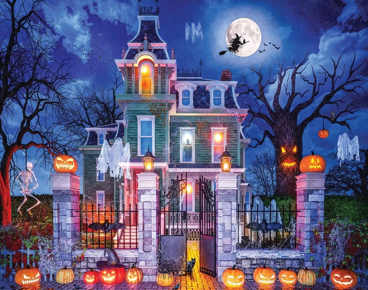 

Horror Castle 120/300/500/1000 Pieces Adult Jigsaw Puzzle Stress Relief Entertainment Toys Landscape Puzzles Halloween Gift