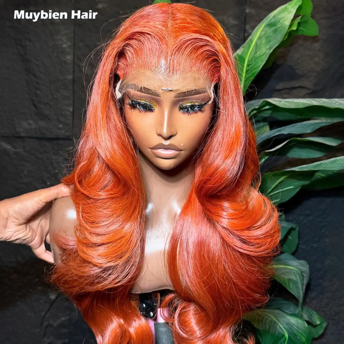 Body Wave Lace Front Wig 13x4 13x6 HD Lace Orange 100% Human Hair Glueless Wear and Go 5by5 HD Lace Closure Wig Pre-plucked