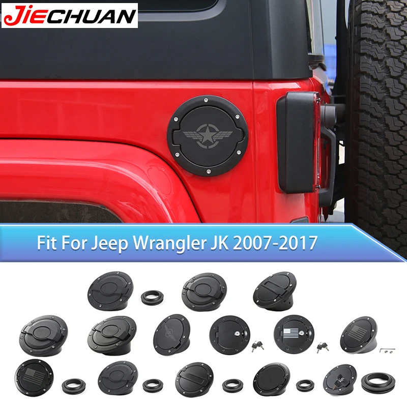 

Oil Fuel Tank Cap Protective Decoration Cover For Jeep Wrangler JK 2007-2017 Car Exterior Accessories