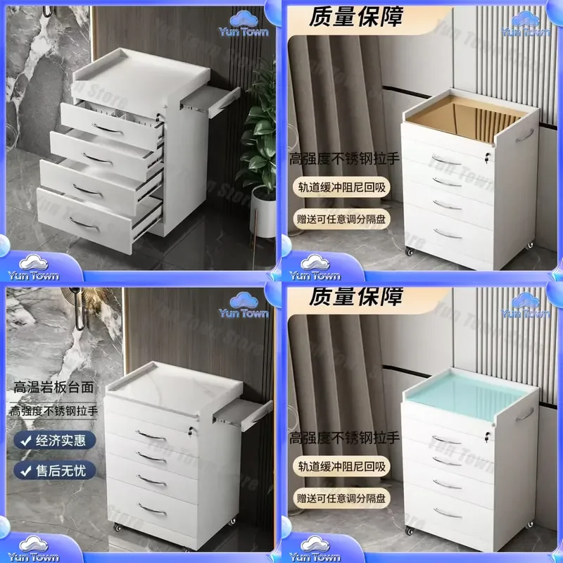 Four-layer Removable Storage Box with Side Pull for Home Organization Storage Solutions Door Lock 2 Baffles Eco Friendly