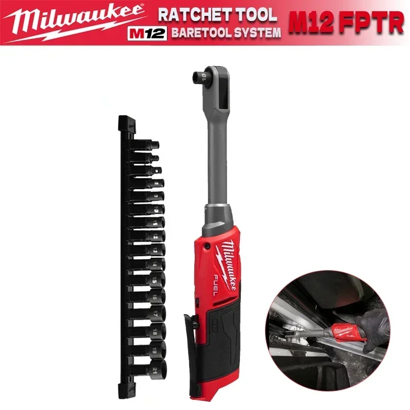 Milwaukee M12 FPTR/3050 M12 FUEL INSIDER™ 81NM Extended Reach Ratchet Electric Wrench MILWAUKEE 12V Power Tools