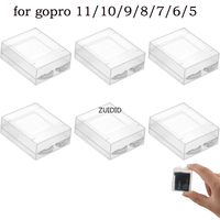 4/6Pcs Plastic Protective Storage Battery box for GoPro Hero 11/10/9/8/7/6/5 Session Xiaomi Yi MiJia 4k Eken Camera Accessorie