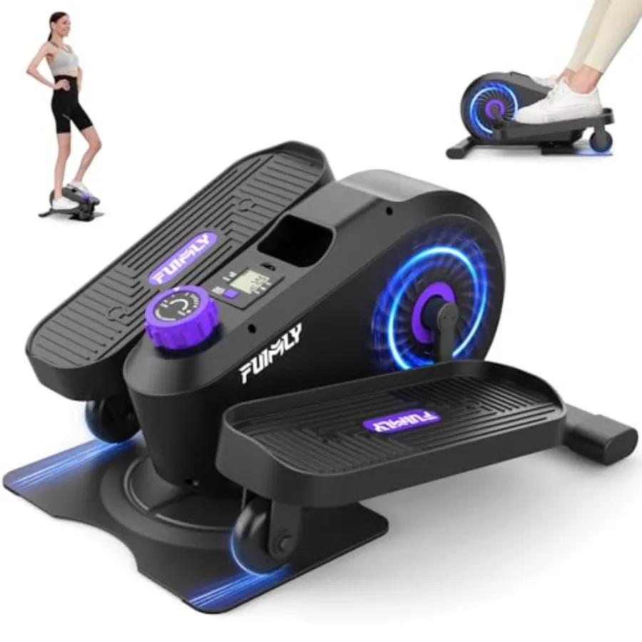 

Under Desk Elliptical Desk Bike Pedal Exerciser Fully Assembled Leg Exerciser 2 in 1 Seated Standing Elliptical UltraQuiet Mini