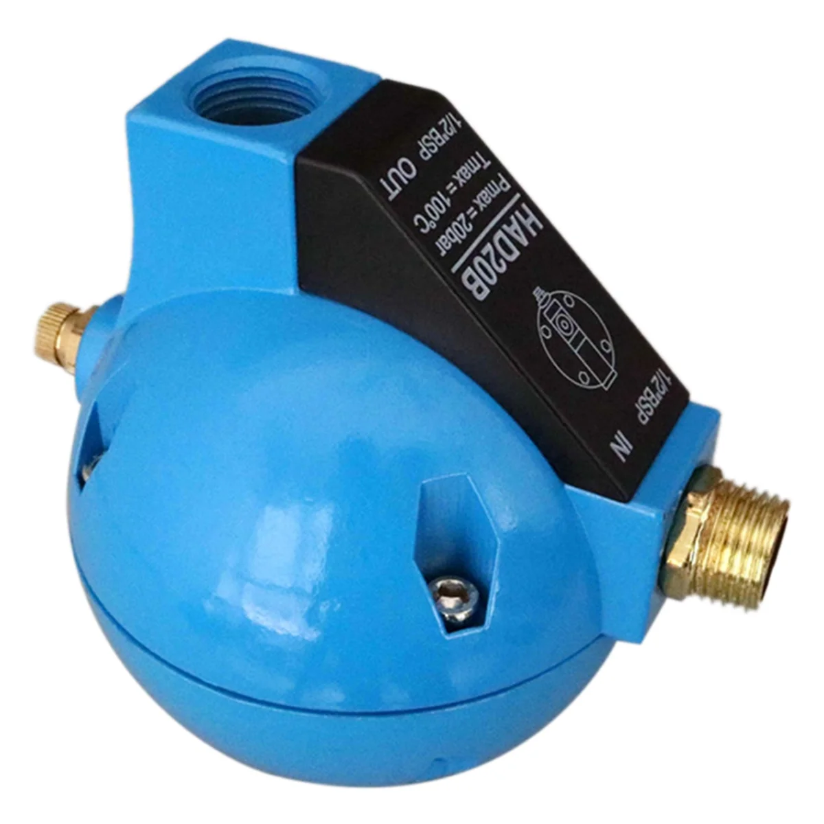 ABZV-HAD20B Válvula de drenaje flotante automática de aire comprimido 1/2 pulgada BSP 400L/M Máquina de agua condensada