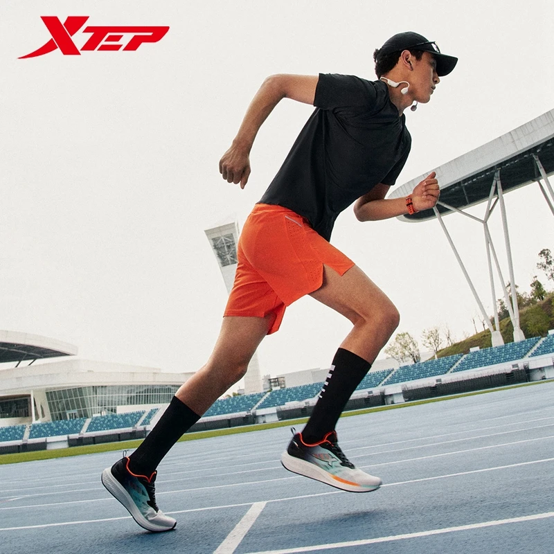 Xtep Running Shoes For Men 2024 Spring Rebound Men\'s Sports Shoes Comfortable Sports Cushioning Stability Sneakers 876119110046