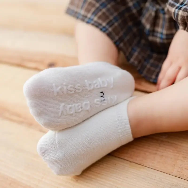 New Spring Summer Baby Solid Color Socks Soft Cotton Rubber Anti-slip Floor Socks Newborn Infant Toddler Socks 0-3years Old