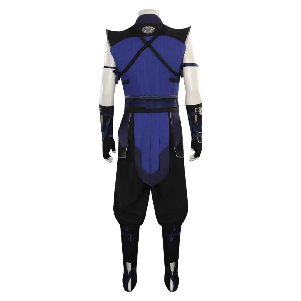 Adult Mortal Cos Kombat Sub Zero Cosplay Halloween Costume Men Fantasy Top Pants Mask Outfits Disguise Carnival Party Suit