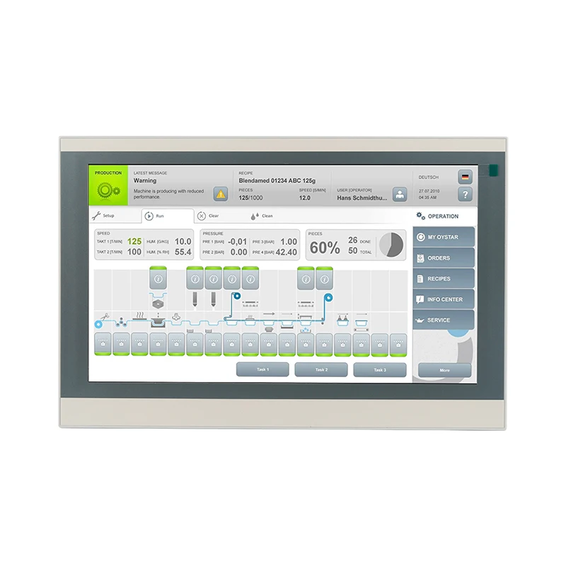 15 Inch Ethernet HMI AMSAMOTION AMX-HR1506IE Touch Screen Compatible with Weinview Delta Siemens Samkoon Mitsubishi Omron PLC