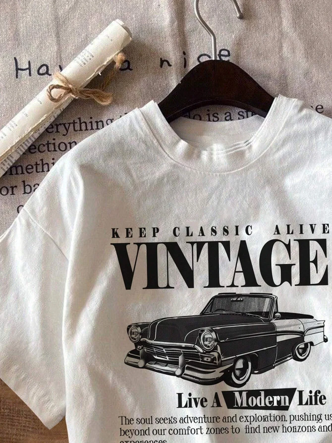 Vintage Auto Grafische Tops Korte Mouw Katoen Print Vrouwen T-shirts Straat Ademend Comfortabel Mode Tee Losse Vrouwelijke T-shirt