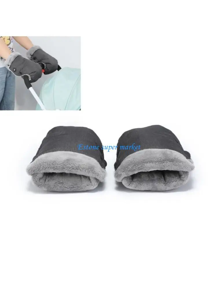 

090B Winter Warm Stroller Gloves Waterproof Mittens Outdoor Strollers Hand Warmer