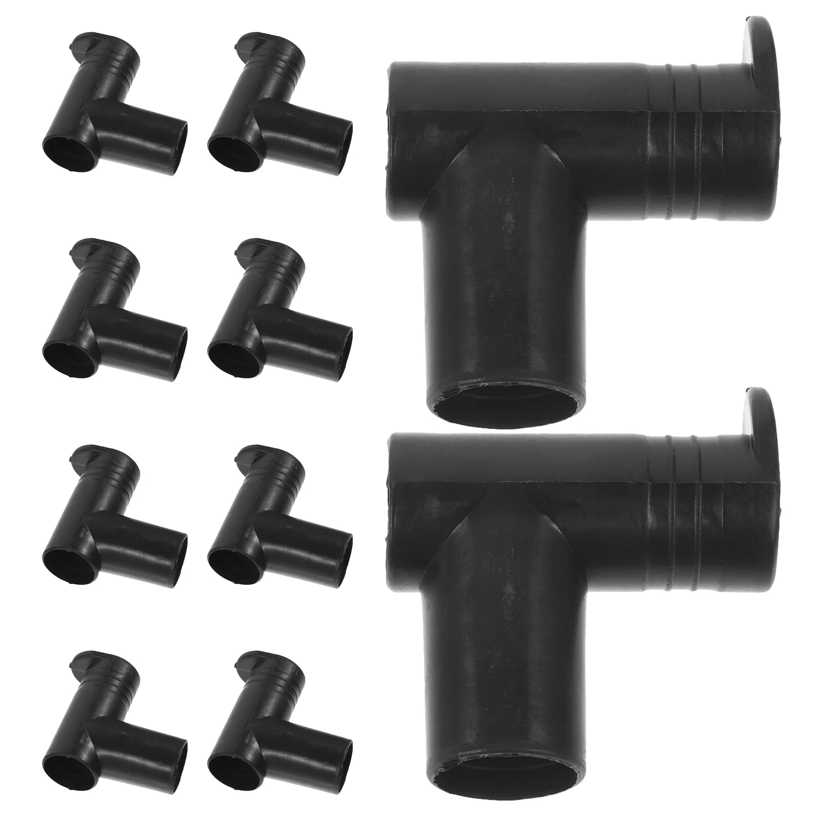 

10Pcs Floor Standing Rack Connectors Plastic Angle Joints for Clothes Rod Coupling Dustproof Wardrobe Tube Fittings Closet
