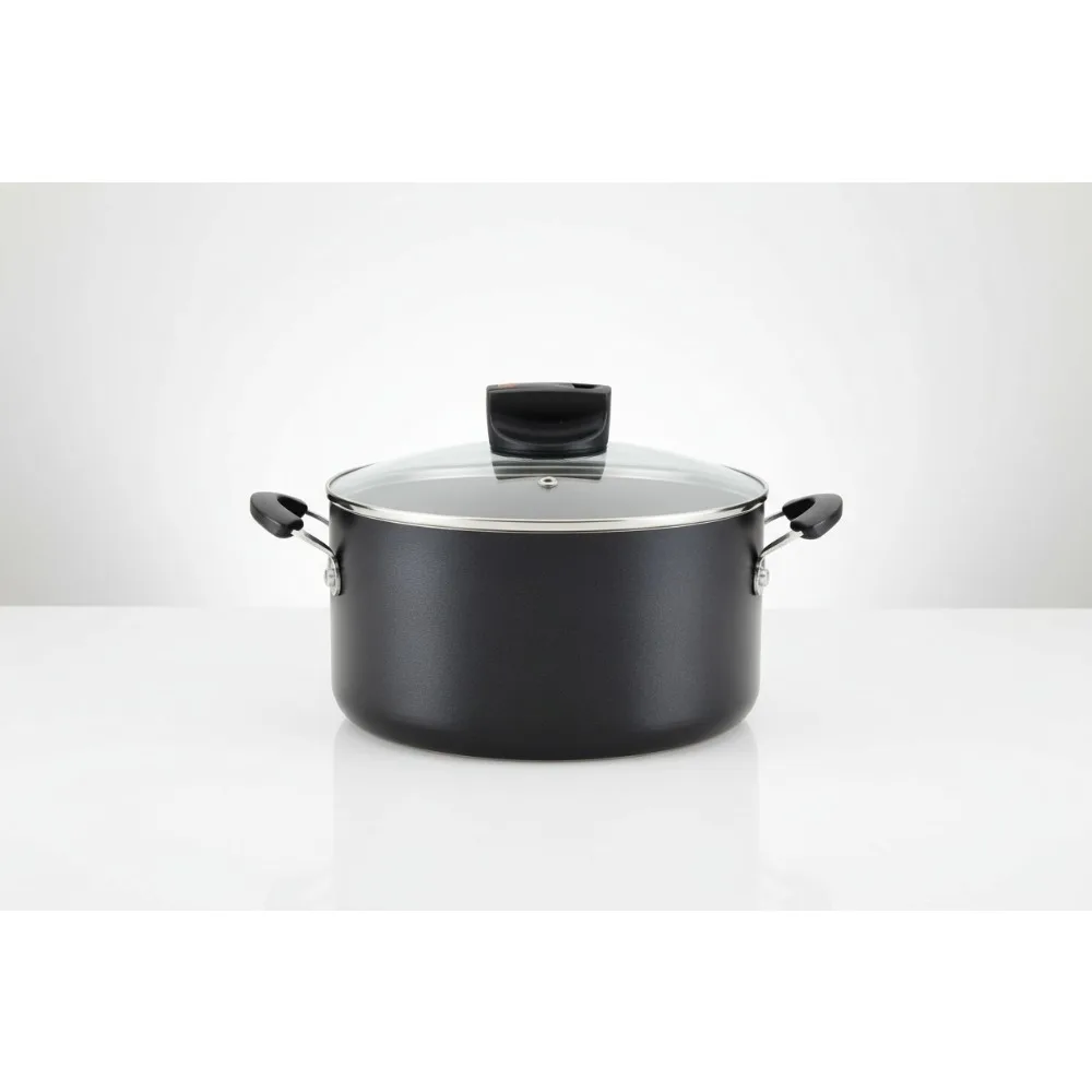 

Кастрюля Smart Control с антипригарным покрытием и крышкой, черный 6 литров — покрытие DiamondMax, сейф для духовки