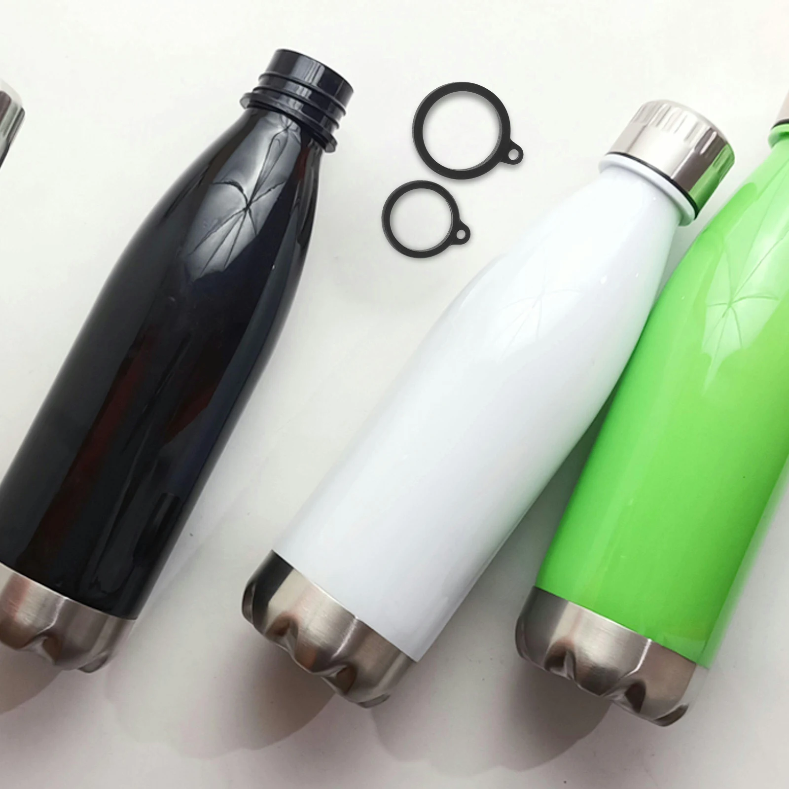 

30pcs Silicone Hanging Rings Anti-Lost Gadget Rings Portable Strap Accessories Pen Keychain Lanyard Ring For Keys Pens