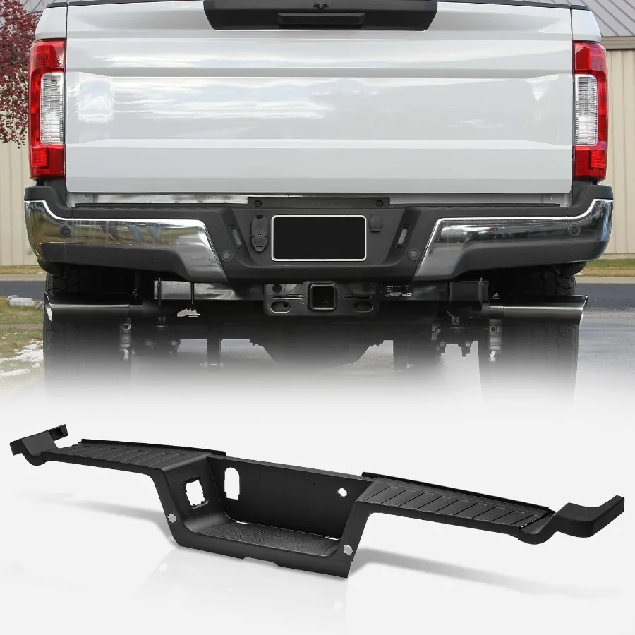 2017-2022 F250 F350 슈퍼 듀티 호환 범퍼 스텝 패드 센서 홀 포함 차량 보호 및 쉬운 접근 향상