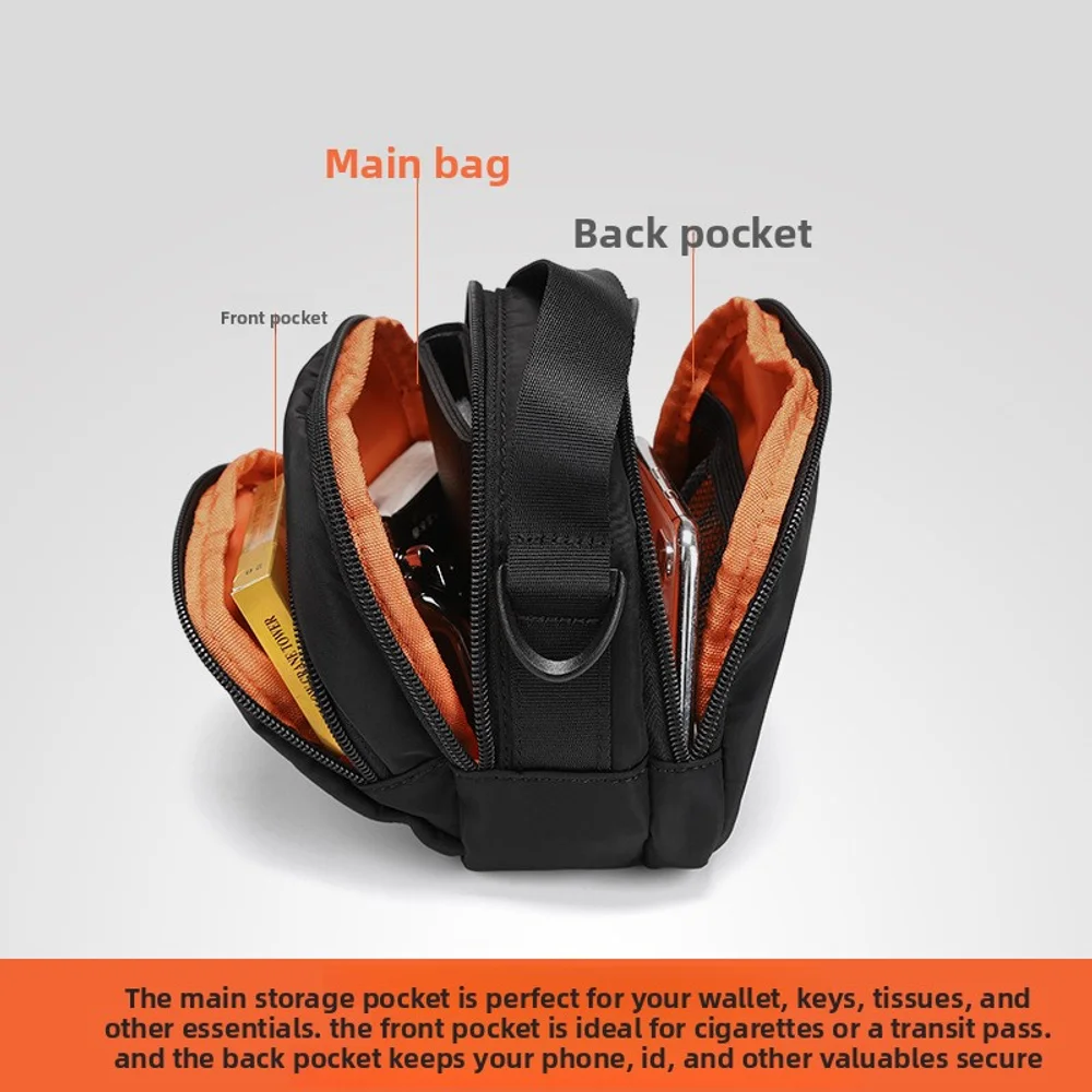 

Single shoulder crossbody bag, lightweight trendy brand casual men's bag, small bag, portable sports backpack, mini phone bag