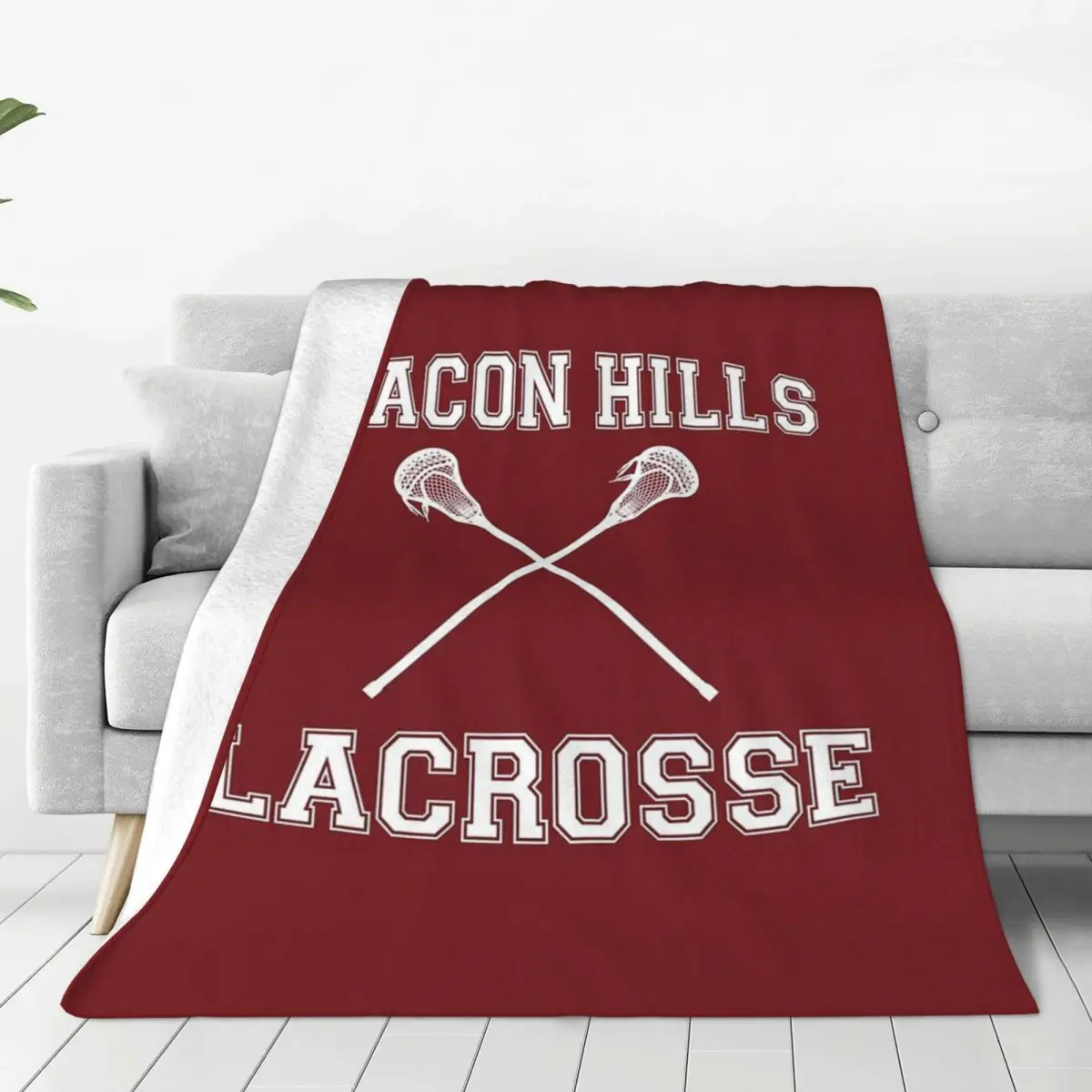 Beacon Hills Lacrosse Blanket Flannel Breathable Sofa Throw Blankets For Couch Bedding Office Throws Bedspread Quilt