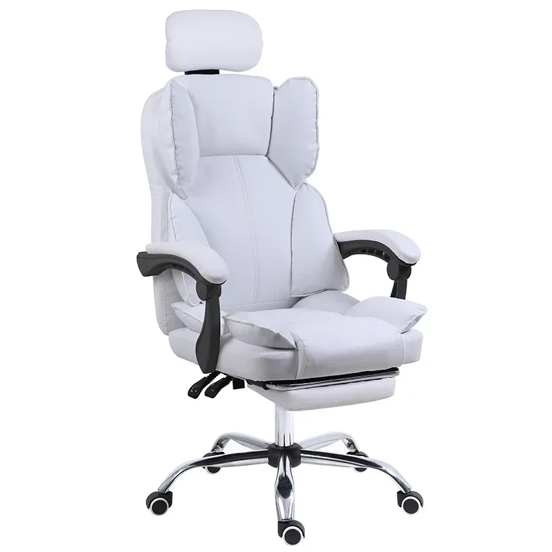 Leather Office Chair Portable Living Room Chairs Adhd Rocking Anime Gamer Plastic Individual Armchair Computer Pc Comfortable