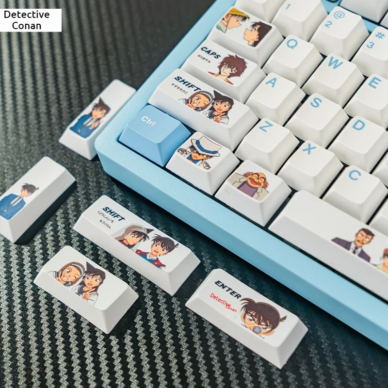 36 Keycaps Detective Conan Keycaps Kudo Shinichi Mouri Ran Mouri Kogoro 2 Dimensional Cartoon Animation Game Button Cherry