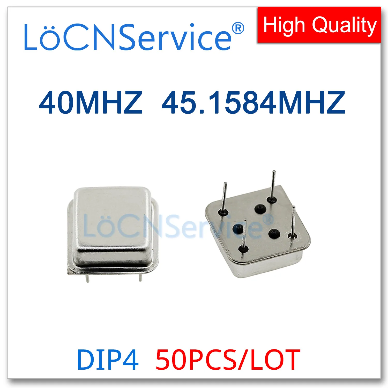 50PCS 40MHZ 45.1584MHZ active crystal oscillator clock square half size DIP-4 OSC 40MHZ 45.1584MHZ 40.000MHZ 40.0MHZ Resonator 