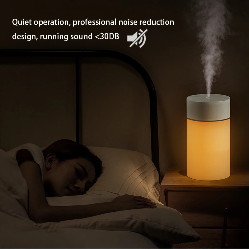 Humidificateur d'air ultrasonique USB 260ML, lampe LED, Mini diffuseur d'huile essentielle, purificateur de voiture, machine de brume d'anion aromatique avec lumière romantique