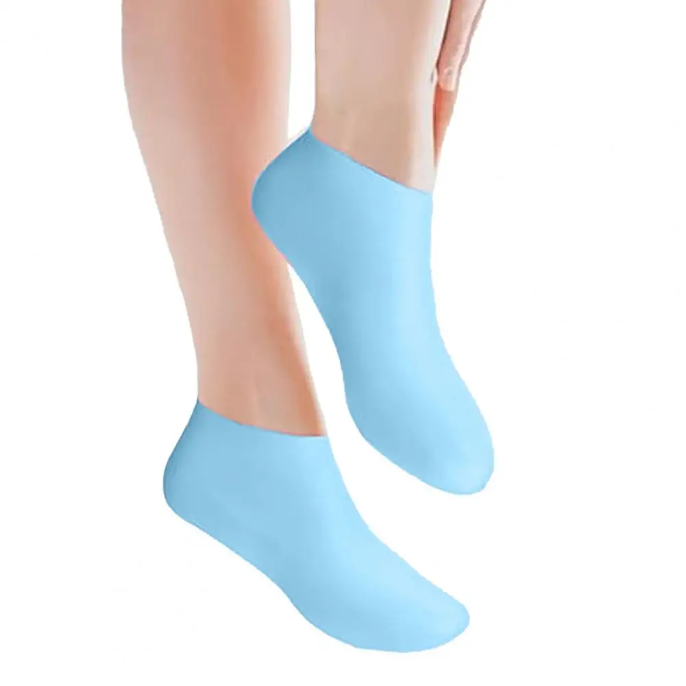 Antypoślizgowe silikonowe naklejki nawilżające na stopy, żelowe skarpetki na suchą, popękaną skórę, antypoślizgowe masażujące, łagodzące suchą skórę.