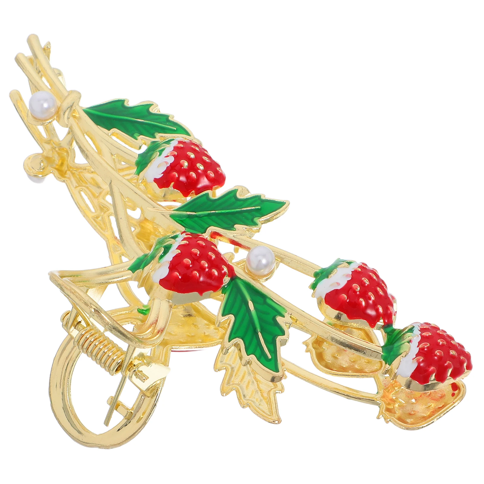 

Strawberry Claw Nonslip Jaw Clips Women Styling Tool Durable Metal Alloy Gifts Hair Women Hair Accessory Accessories