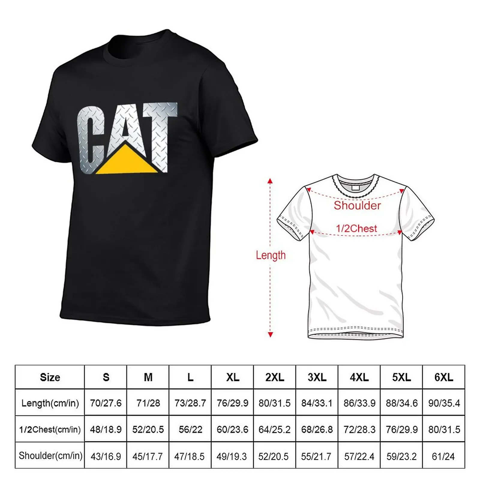 CAT Diamond Plate T-Shirt vintage clothes shirts graphic tees boys animal print tshirts for men