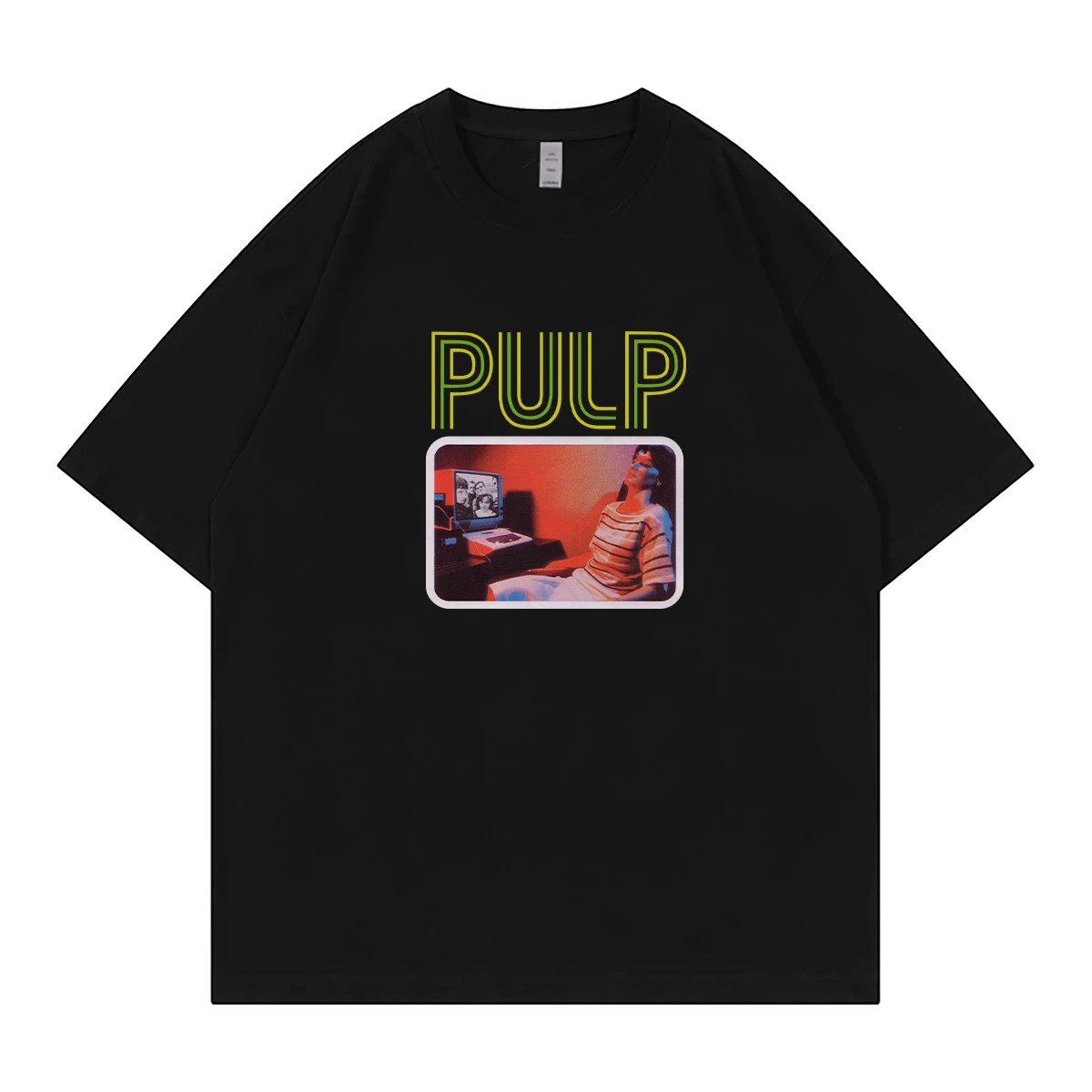 

PULP Band Britpop Oasis Blur American Casual Loose Cotton Crew Neck Rock Short Sleeve MenT-Shirt Women Cotton Round-neck Top