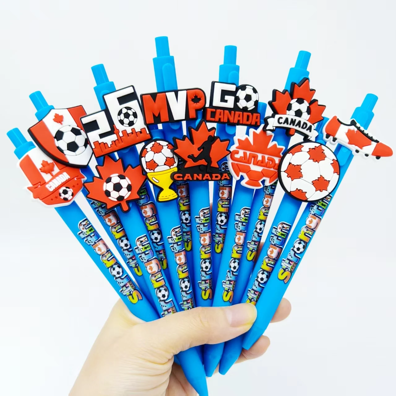

12pcs/16pcs Canada theme blue ballpoint pen event gift ballpoint pen