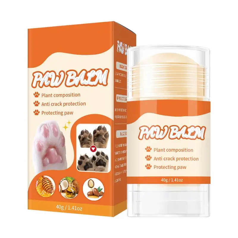 

Dog Paw Cream Natural Moisturizing 40g Paw Soother Balm Stick Pet Products Moisturizes Protects Dry Cracked Paws For Dogs