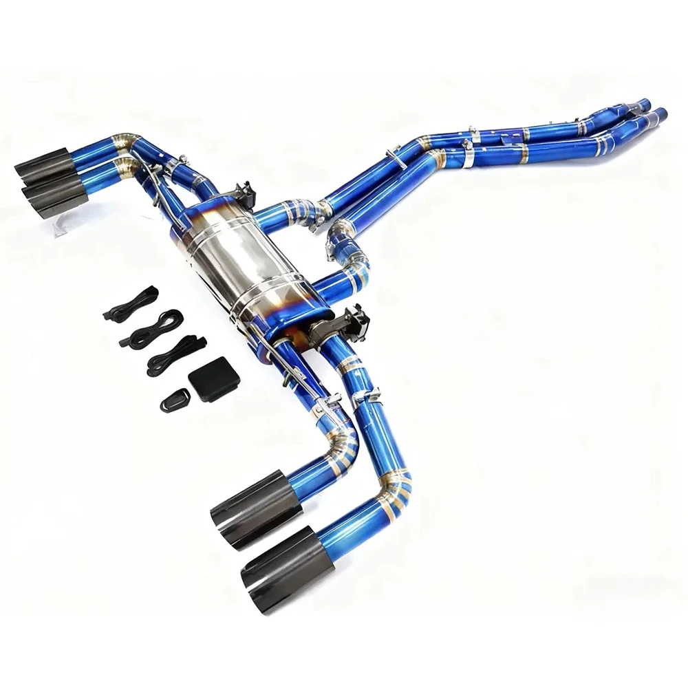 Modified Mid-Rear Section Titanium Exhaust System, Custom Exhaust System for SQ5 3.0T 2016-2024