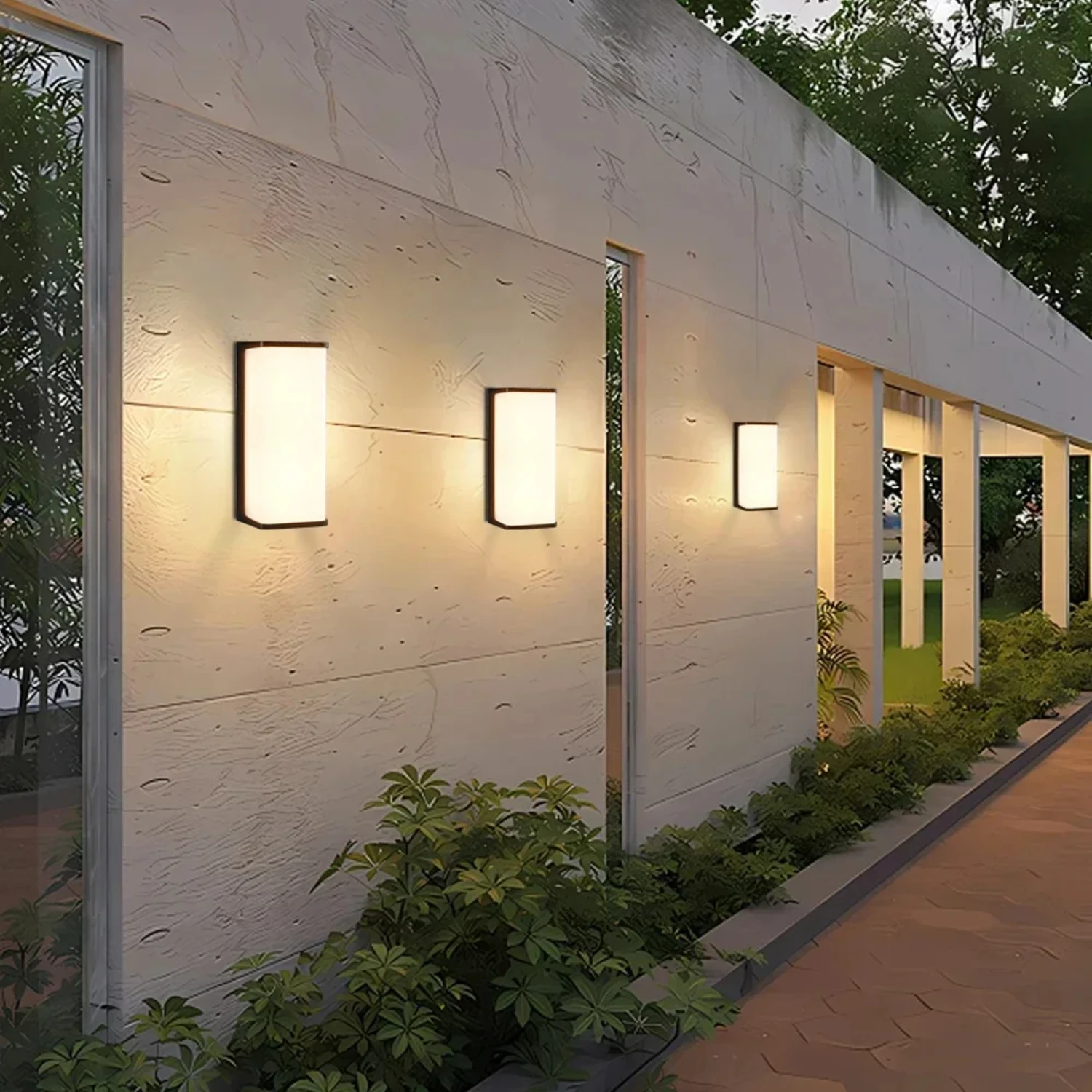 Durable, Stylish, and Modern IP65 Waterproof LED Outdoor Wall Light - Perfect for Balcony, Fence, and Garden - Stylish and Durab