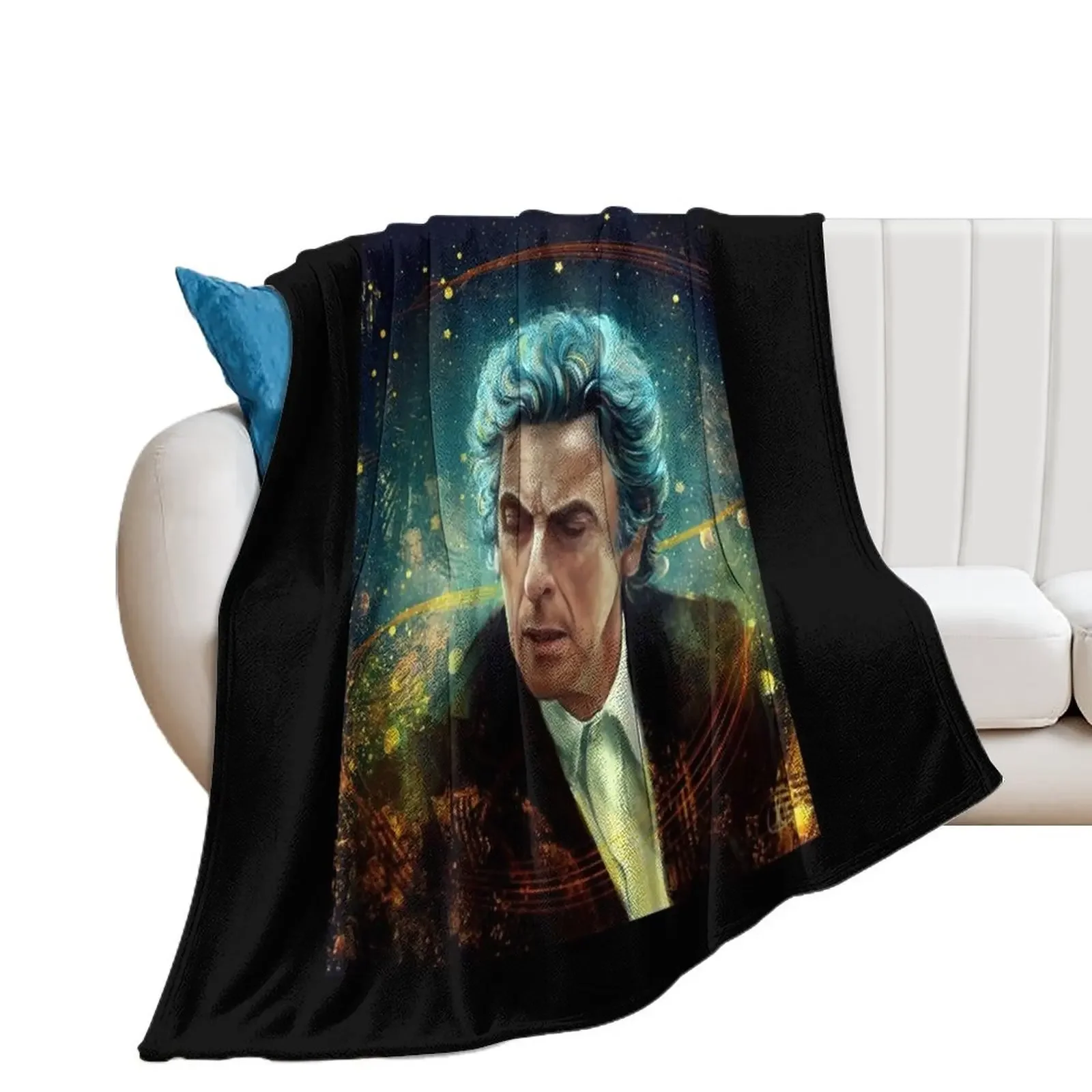 

Gift For Men Peter Capaldi Retro Vintage Throw Blanket Sofas warm winter Sofa Quilt Flannels Blankets