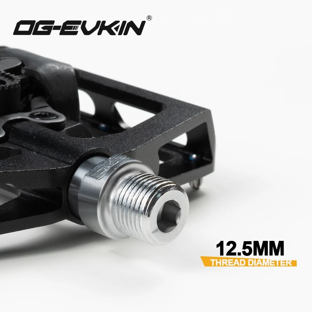 OG-EVKIN PD-003 SPD SL Mixed Flat Pedals Lock For Road Bike Bicycle Parts Sealed Bearing Platform Aluminum Cycling Accessories