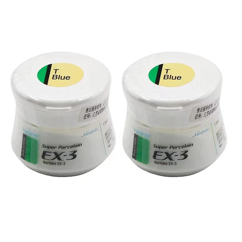 Poudre de porcelaine Noritake EX-3 Super Luster Metal Porcelain LT0 LT1 TBlue 50g pour laboratoire dentaire