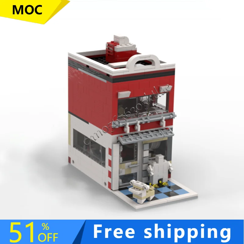 

Лидер продаж, 735 шт., MOC, роскошный крупномасштабный фургон, модульная модель, архитектурный строительный блок, сделай сам, образовательная сборка, детские игрушки, подарки