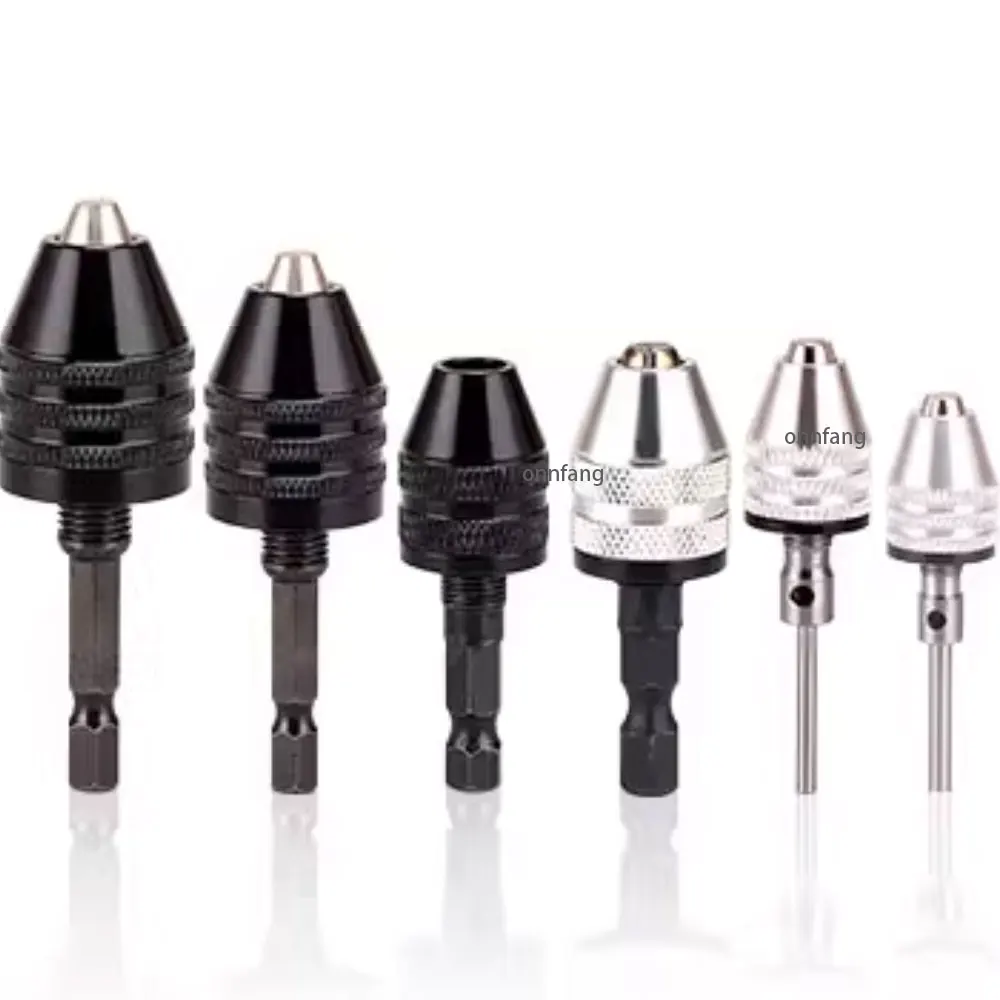 

1PC Drill Chuck Keyless Impact Driver Adaptor Hex Round Shank Screwdriver Head Micro Fixture Drill Bits for Electric Grinder