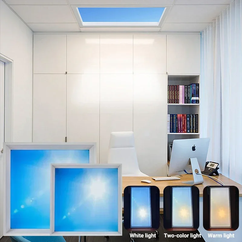 Lámpara de techo de cielo azul para baño, sala de estar, cocina, iluminación Natural, decoración interior, oficina y hogar, nuevo estilo