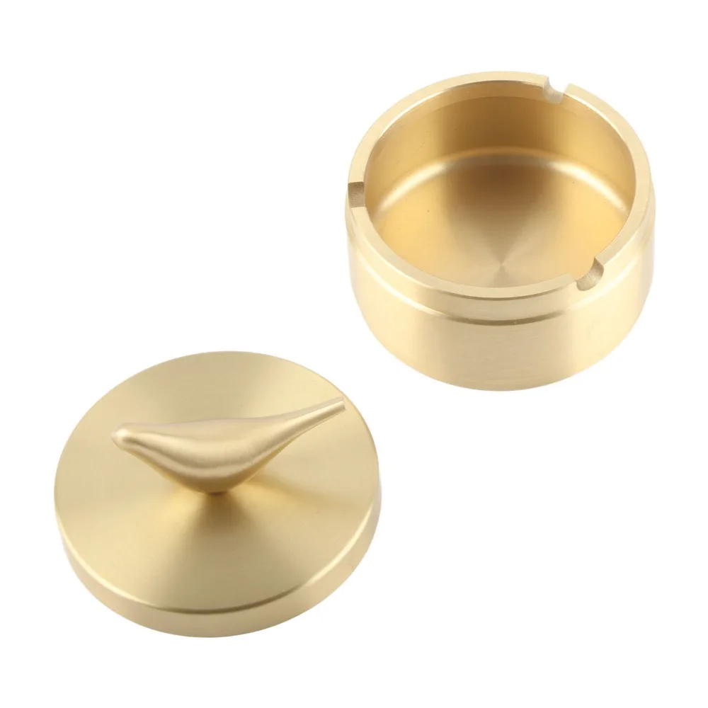 Ashtrays With Lid Brass Ashtray Brass Classic Decorative Ashtray Gold Construction Vintage Car Ashtray Vehicle Mounted