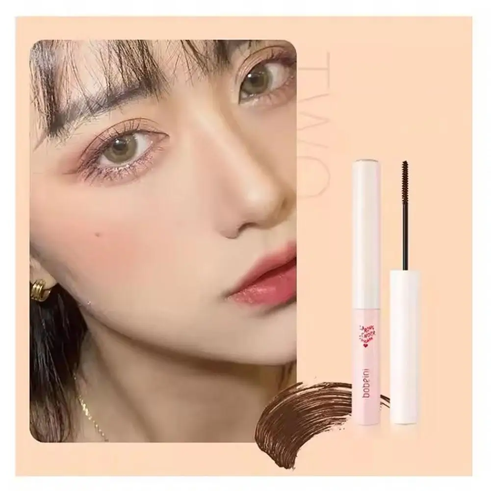 黒茶色超微細マスカラ 3D まつげを長くする防水自然まつげ女性のメイク韓国化粧品