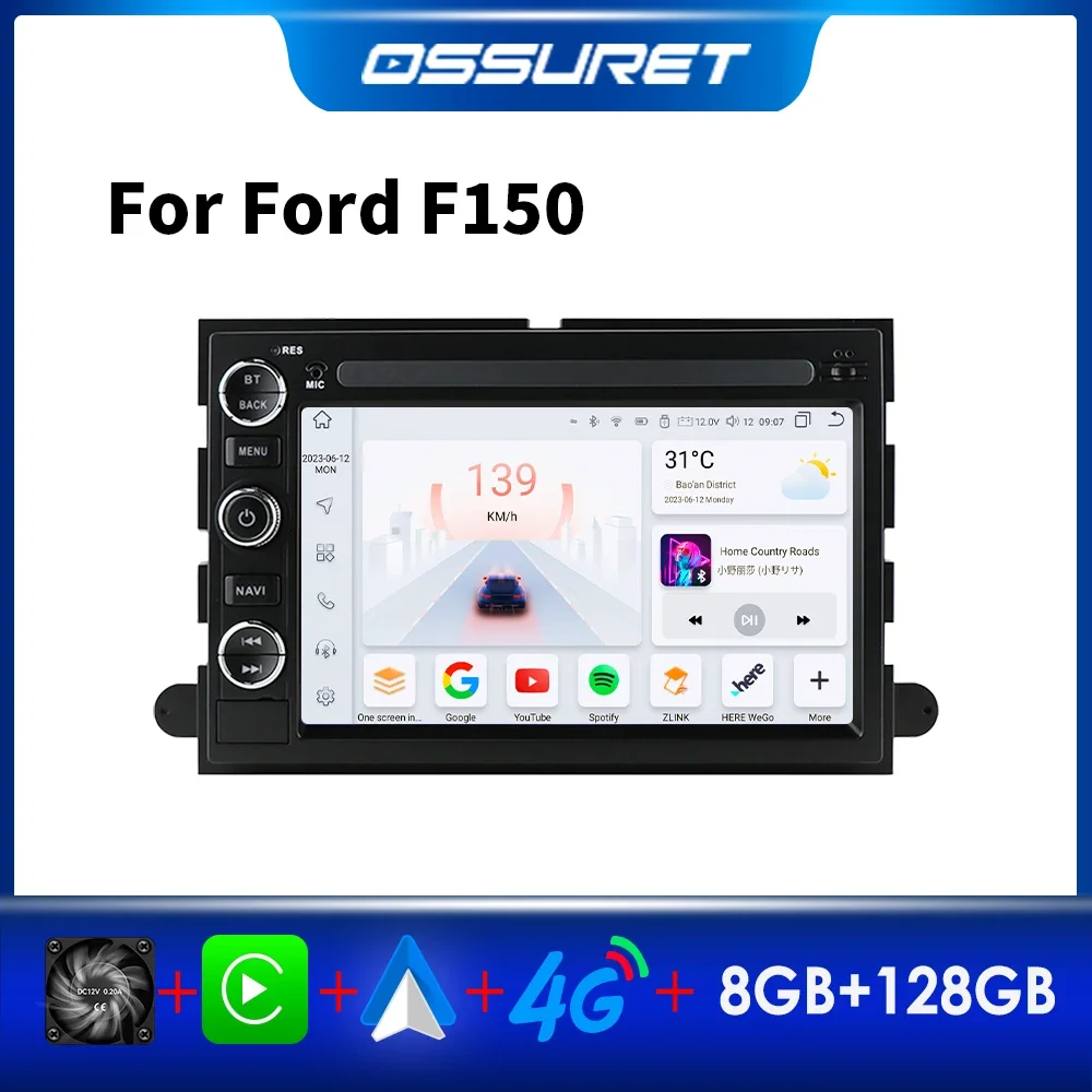 

Radio Car Stereo Android for Ford F150 Explorer F350 Mustang Fusion Escape Edge Focus Freestyle Taurus Carplay Multimedia Player