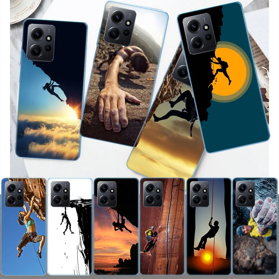 Extreme Adventure Rock Climbing Cover Case For Xiaomi Redmi Note 12S 12 11 Pro Plus 11T 11S 10 5G 10S 9 9T 9S 8 8T 7 5A Pro TPU