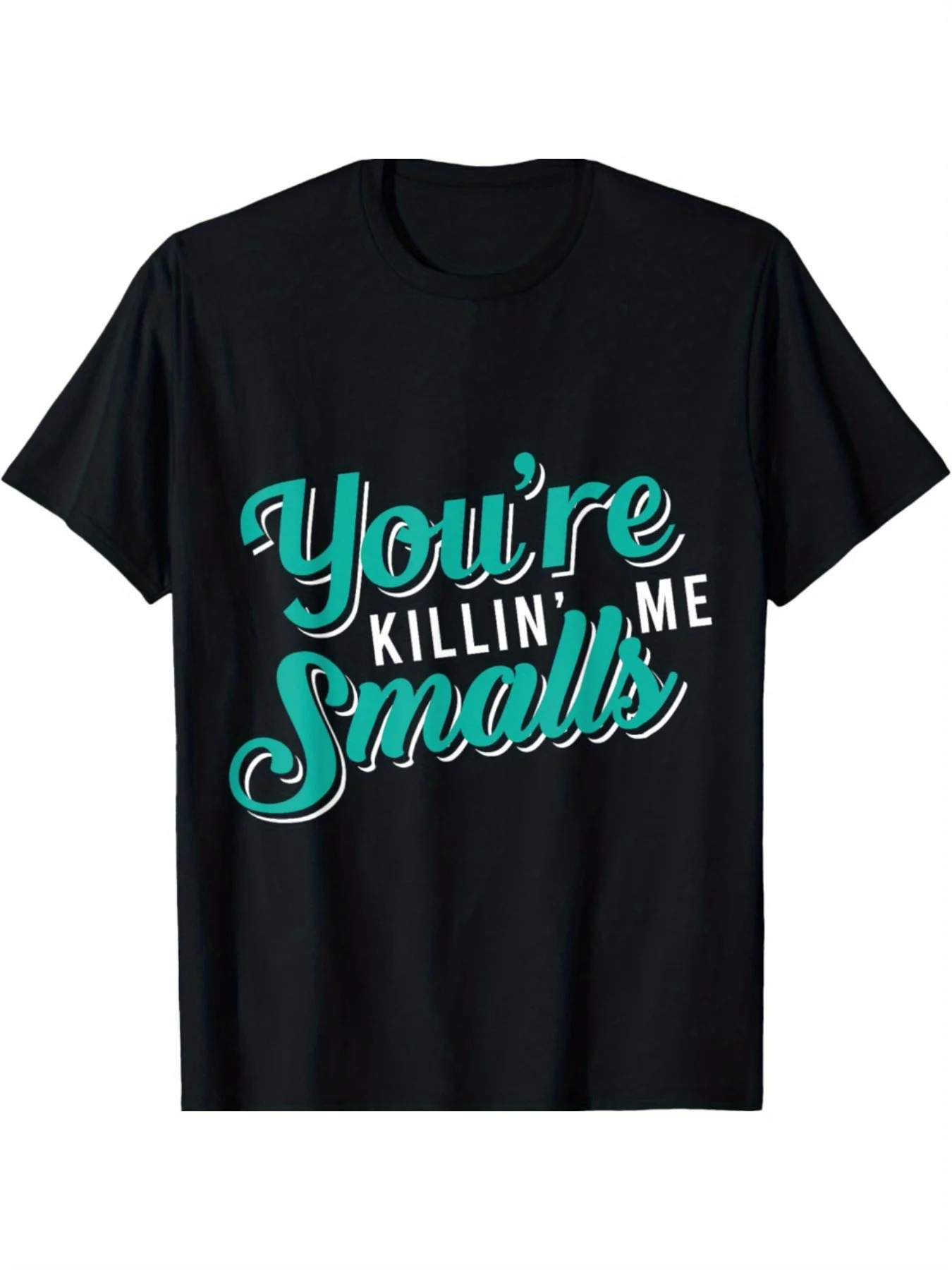 

Бейсбольная футболка «You're Killing Me Smalls» — черная спортивная подарочная футболка