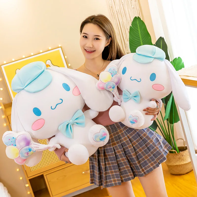 

Hot Sale Sanrio Anime Cinnamoroll Kawaii Balloon Stuffed Animal 30cm/45cm/60cm Girl Sofa Pillow Baby Sleeping Toys Holiday Gift