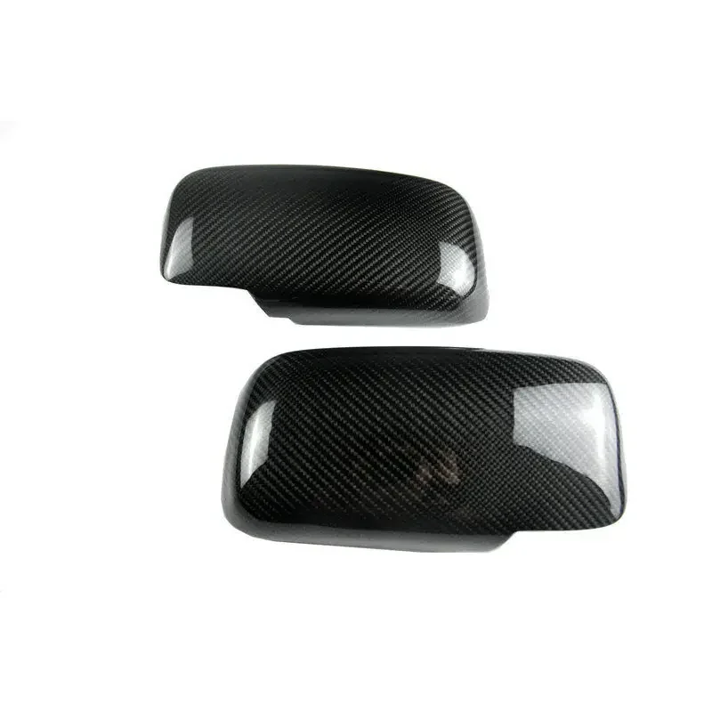 For Mitsubishi Lancer EVO 2002 2003 2004 2005 2006 2007 Real Carbon Fiber Car Rearview Side Mirror Cover Wing Cap Door Trim