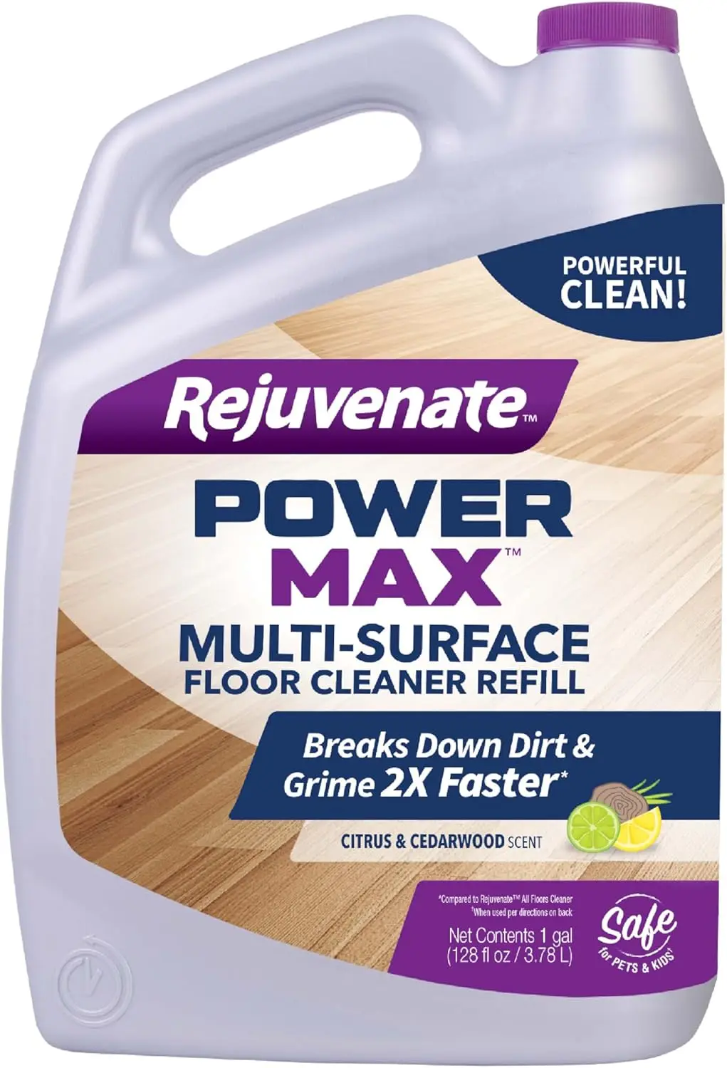 

Multi-Surface Floor Cleaner, 128oz, Deep Cleans Hardwood Tile Vinyl Laminate with Citrus Cedarwood Scent