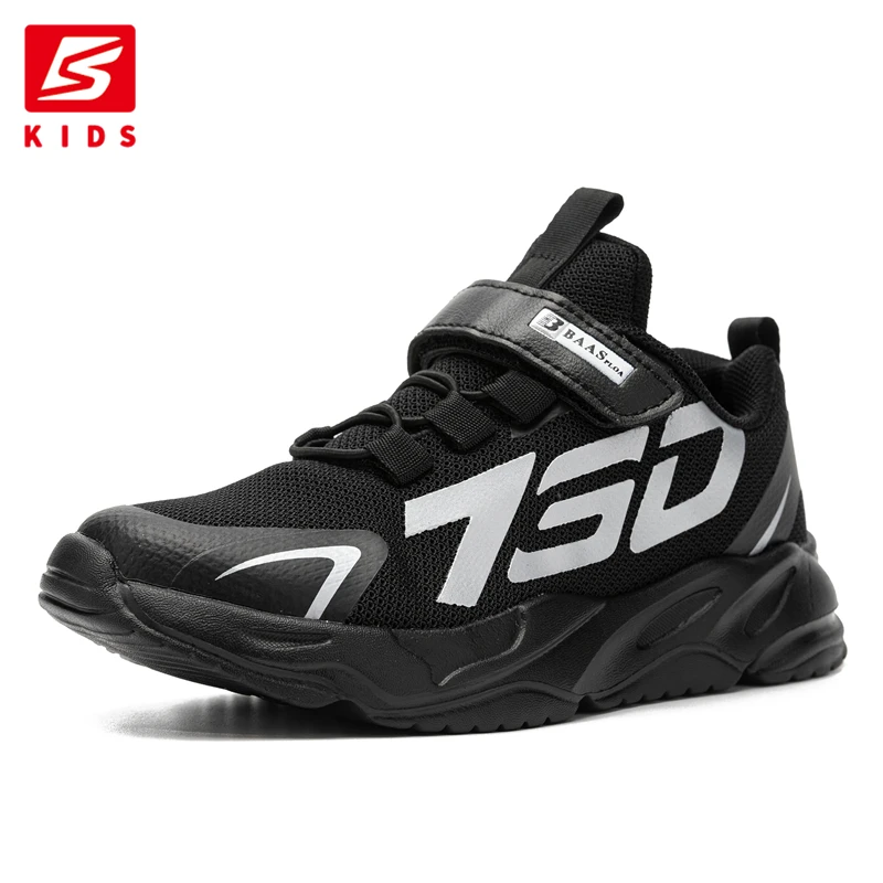 Baasploa-Zapatillas deportivas ligeras y transpirables para niños, zapatos informales para correr, zapatillas de deporte, estilo y Color aleatorios