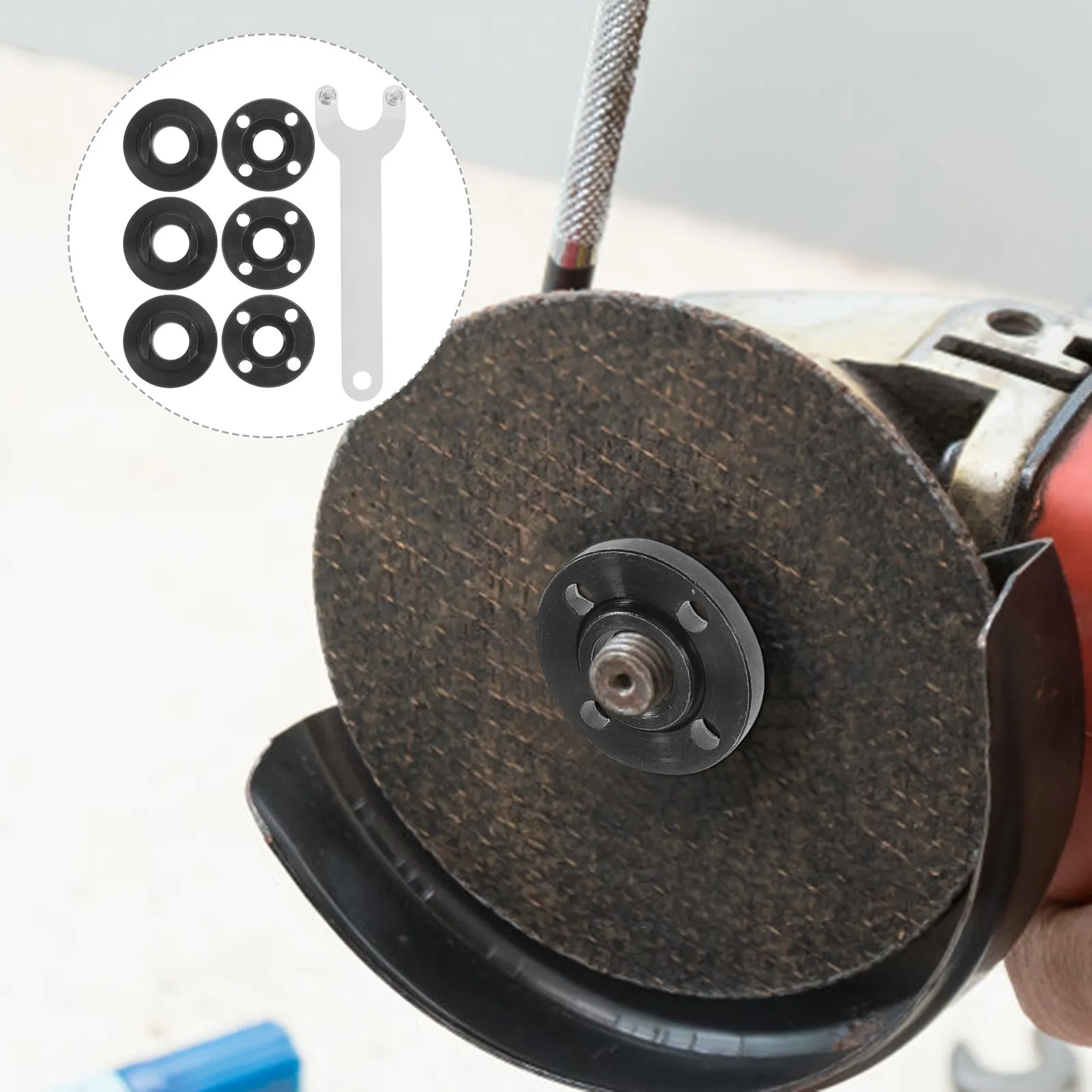 

Grinder Wrench Set 5/8 Threaded Shaft Compatible Angle Grinder Flange Spanner Tool Kit Disassembly Backing Nut Quick Release